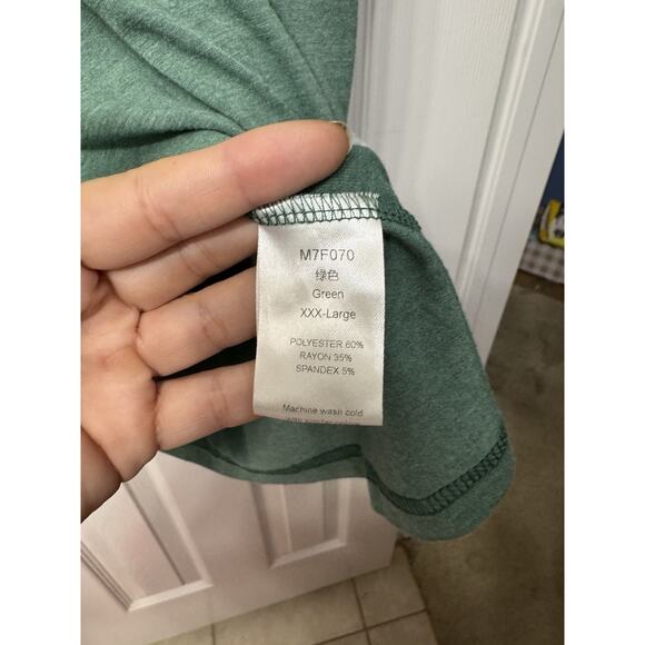 SHEIN Women’s Plus Flutter Sleeve Tee in Green - Size 3X - Picture 4 of 6